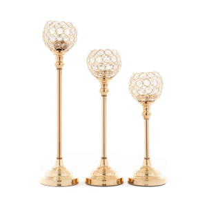 Crystal Ball Candle Holder