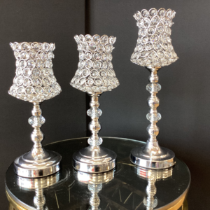 Crystal Concave Candle Holder