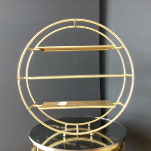 Round Dessert Stand Gold