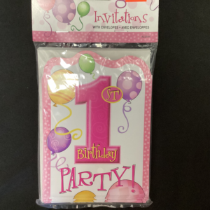 Invitations with envelopes for 1st