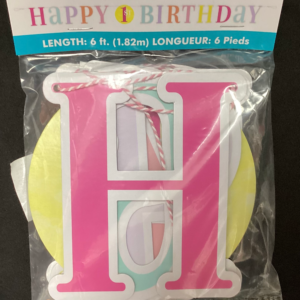 Happy Birthday Banner for 1st