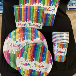 Happy Birthday Plates, Cups & Napkins