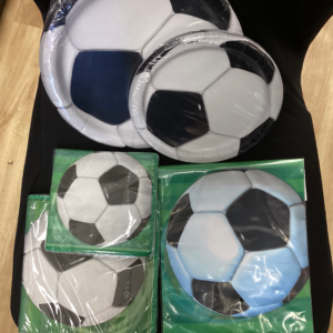 Soccer Theme Plates, Napkins & Loot Bags