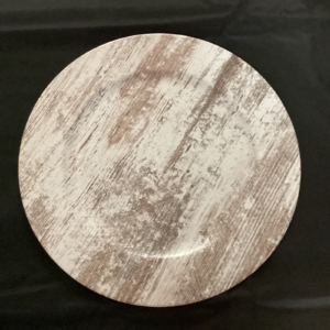 Faux Wood Charger Plate