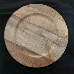 Faux Wood Charger Plate