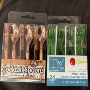 Gold Mini Spoons & Forks