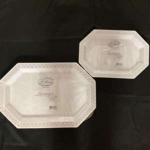 Hexagonal White Tray