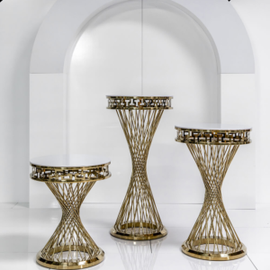 Twist Metal Gold Pedestal
