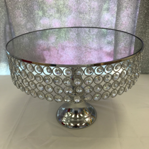 16" Crystal Cake Stand With Leg