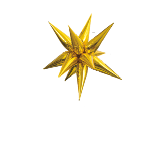 Star Burst Foil balloon - Gold