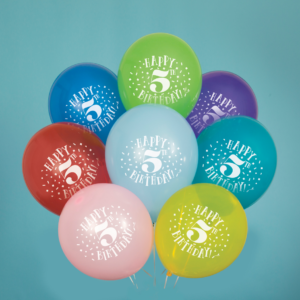 Printed Balloon for 5th B'day