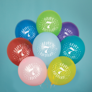 Printed Balloon for 7th B'day