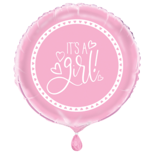 Gender Reveal Foil Balloon 'It's a Girl'