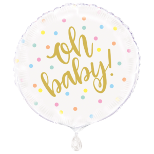 Foil Balloon 'Oh Baby'