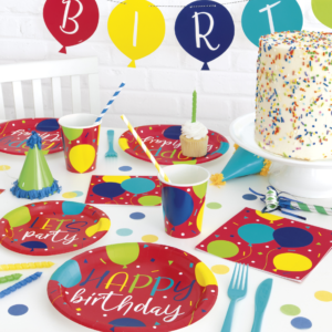Balloon Birthday Party - Napkins, Cups, Plate & more