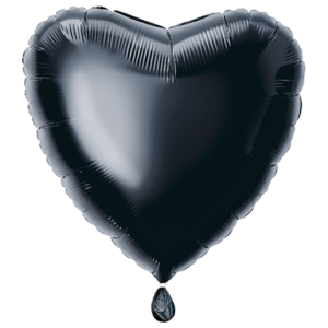 Black Heart Balloon