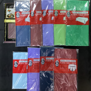 Rectangle & Round Plastic Table Cover
