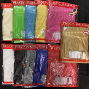 Plastic Table Skirt - 29"L x 14"H