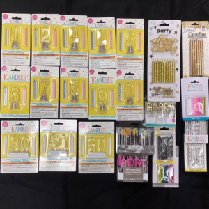 Number Candles, Happy Birthday Candles & more