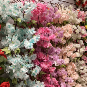 Artificial Flower Decorative Vine - Multicolor