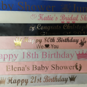 Customized Sash