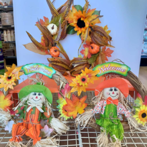 Scarecrow Sunflower Grapevine Fall Wreath