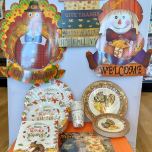 Thanksgiving Cutouts, Plates, Cups, Napkins