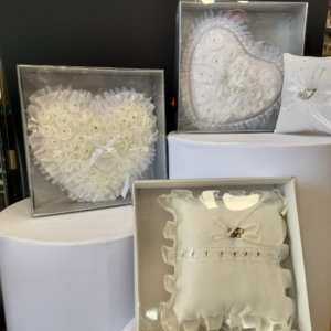 Wedding Ceremony Heart Shaped Gift-Ring Box Pillow
